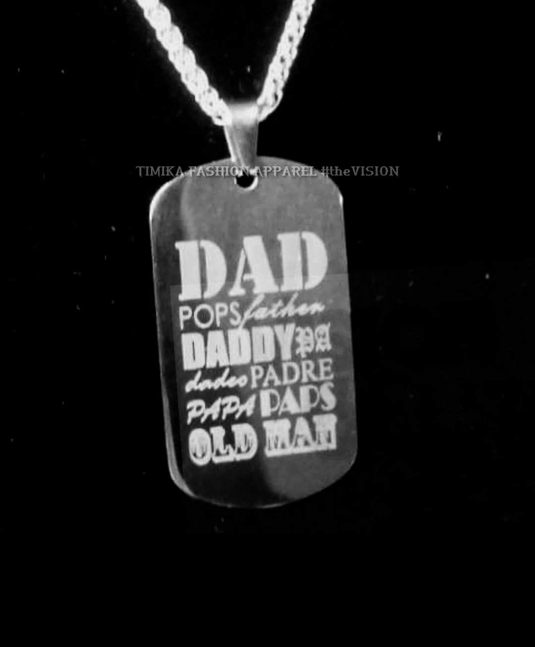 Dad in many ways necklace